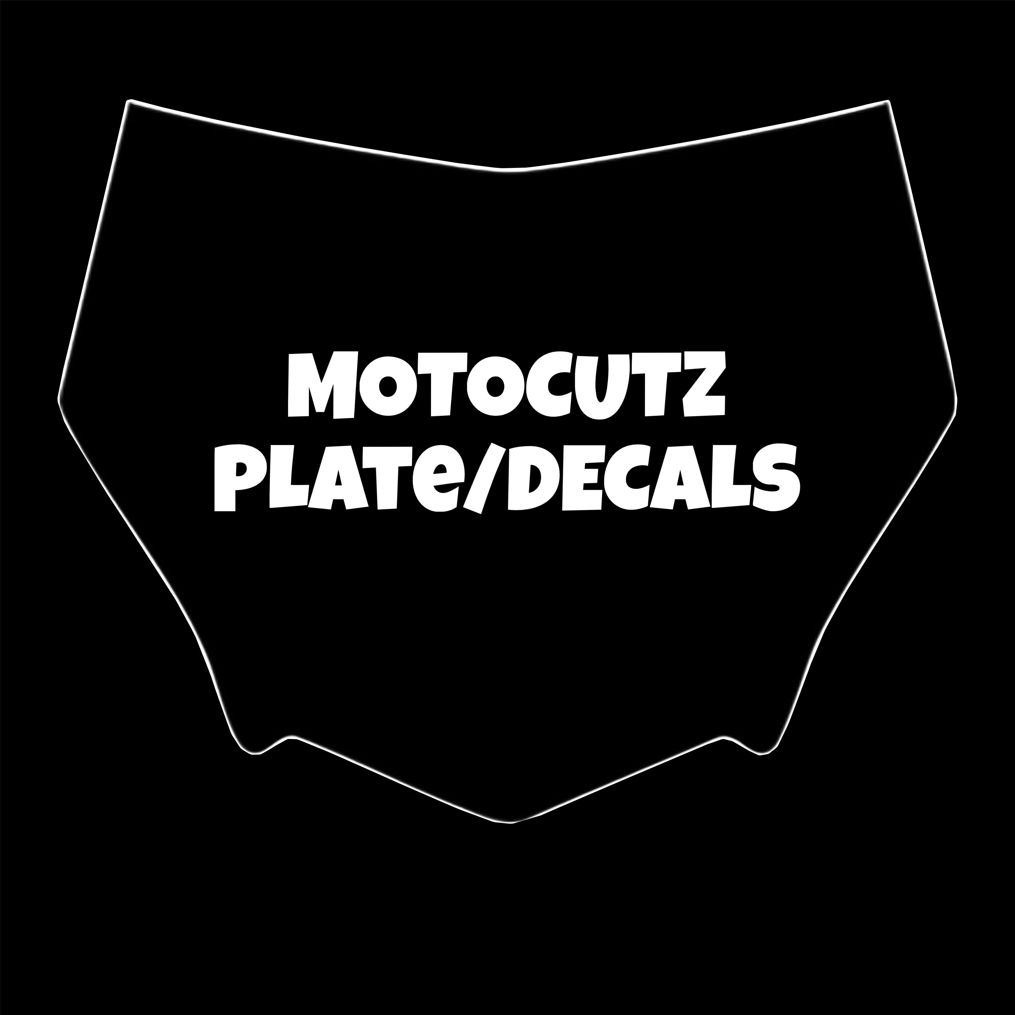 Motocutz Plate/Decals